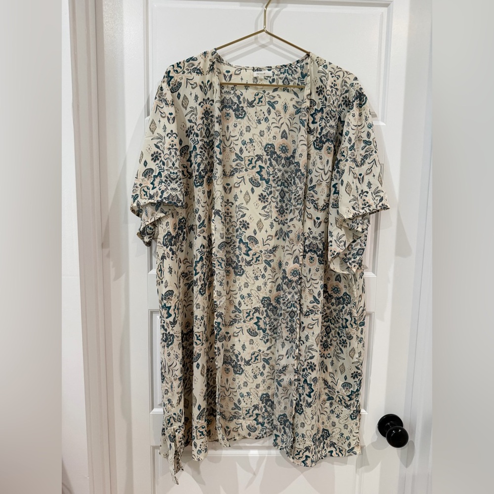 Maurices Floral Print Kimono -3x